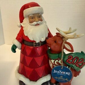 Jim Shore “A Year So Deer” 2021 Dated Christmas figurine